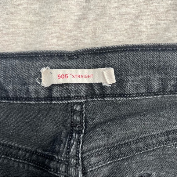 Levi’s Black Tab 505 Straight Leg Jeans 32 x 32 Black - Picture 2 of 9
